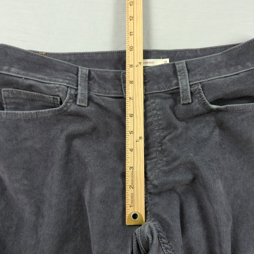 Levis Jeans Womens 31 Black Superlow Boot Cut Corduroy Classic Western Cowgirl - Picture 8 of 16